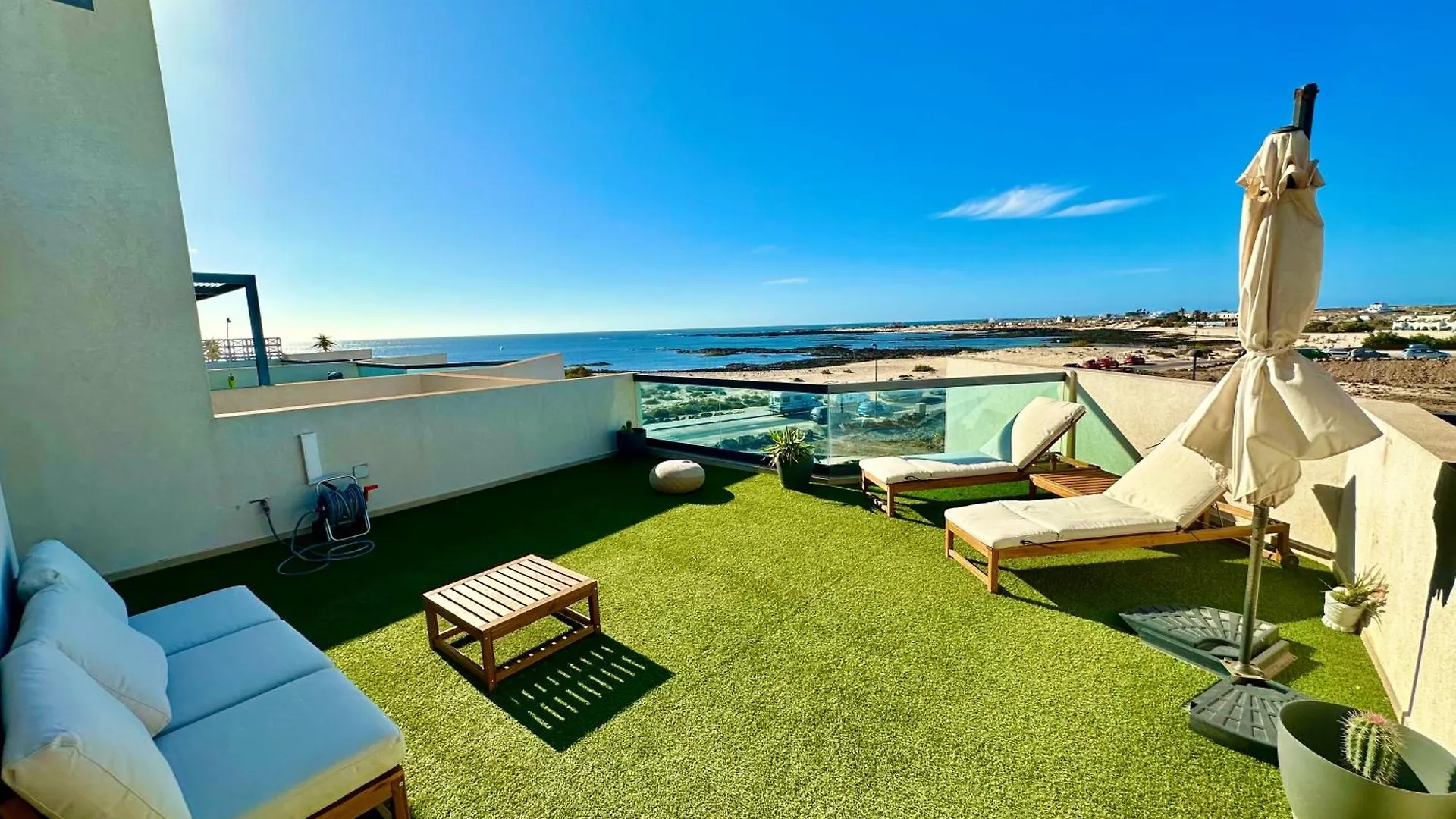 Apartamento Villa Bruno Con Vistas Al Mar, Primera Linea De Playa Cotillo
